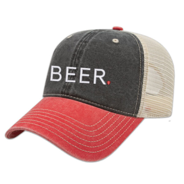 Embroidered Pigment Dyed Trucker Mesh Cap Thumbnail